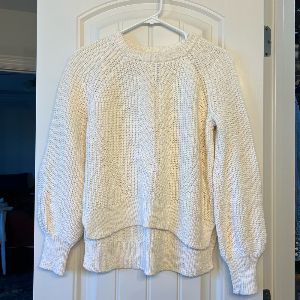 Madewell White Sweater